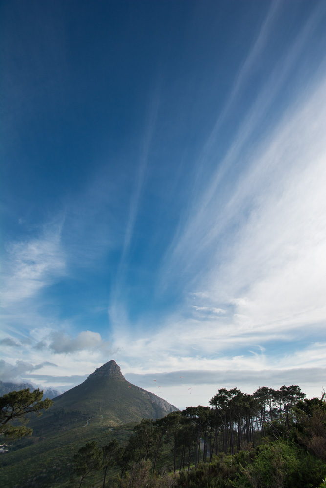 Lion's Head as seen from Signal Hill in Cape Town, South Africa